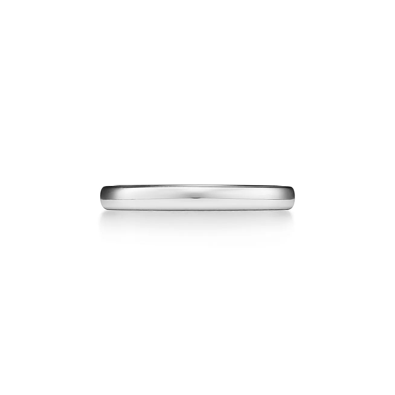 Wedding Band Ring, in Platinum, 2.5mm wide