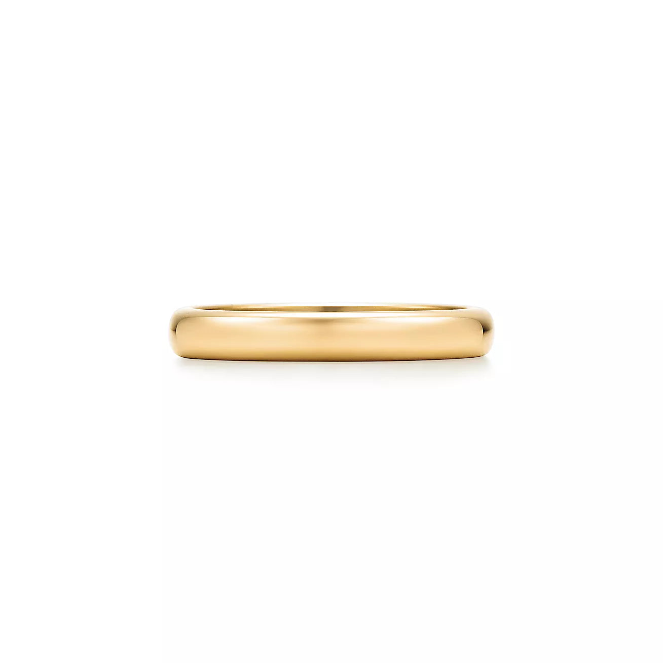 Wedding Band Ring, in Yellow Gold 3mm wide