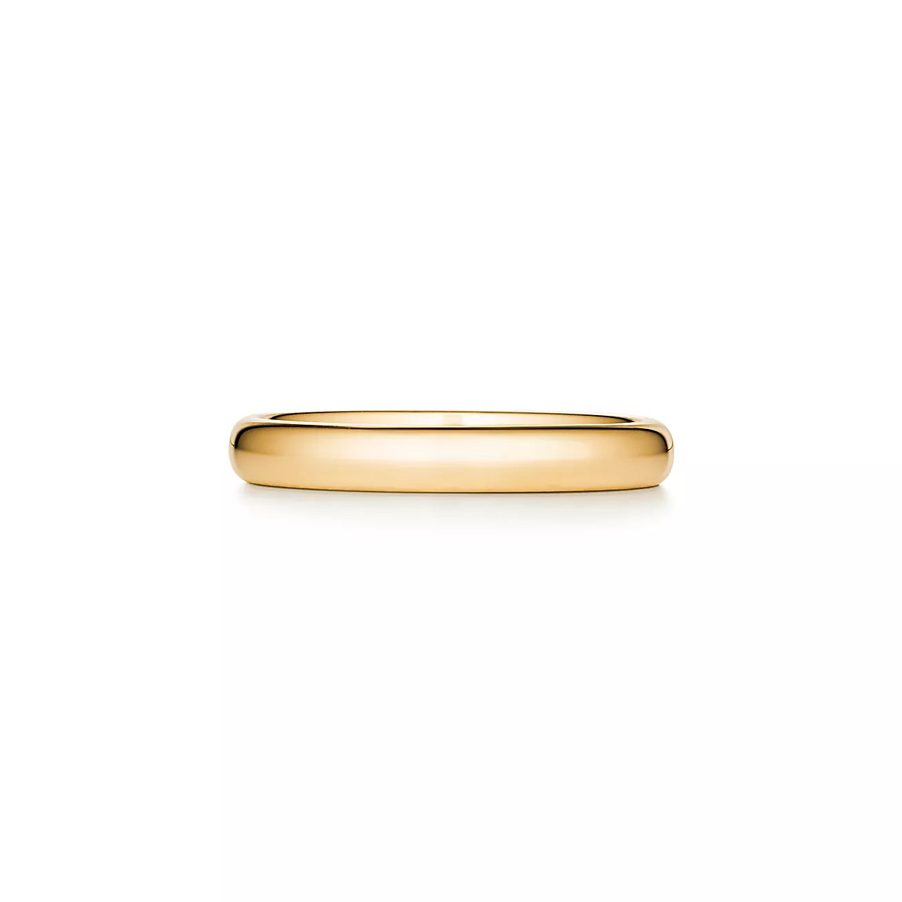 Wedding Band Ring, in Yellow Gold 3mm wide