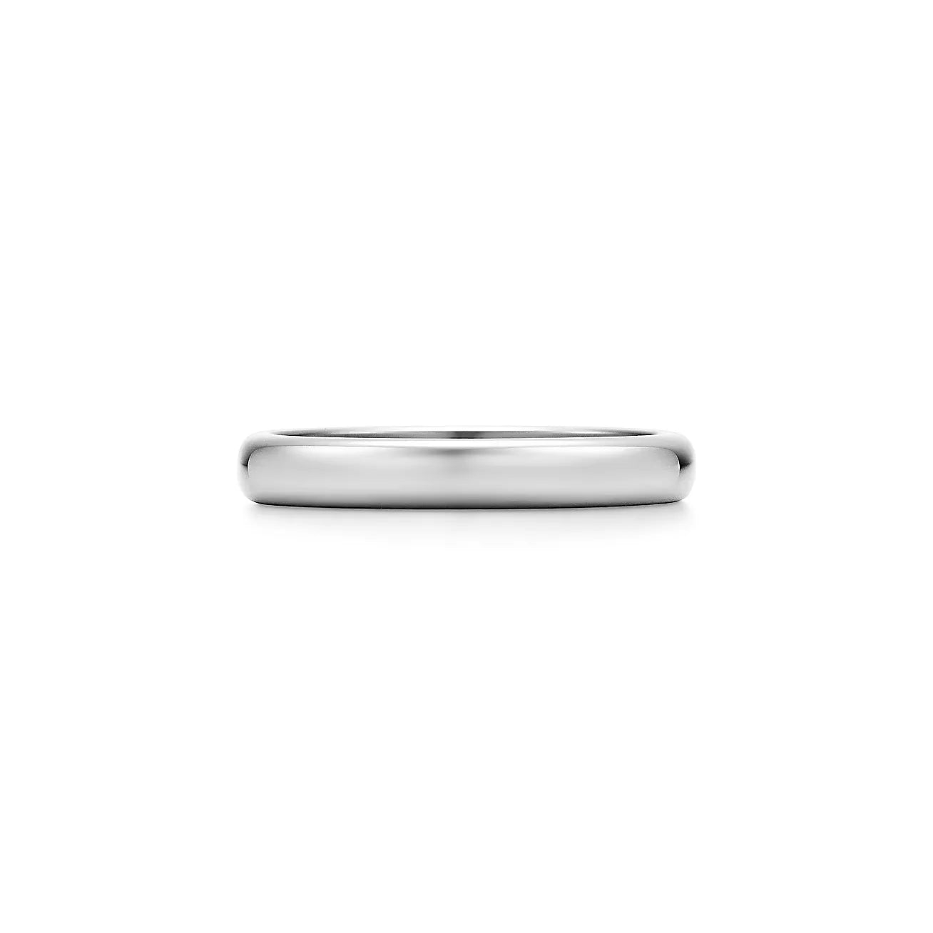 Wedding Band Ring, in Platinum 3mm wide