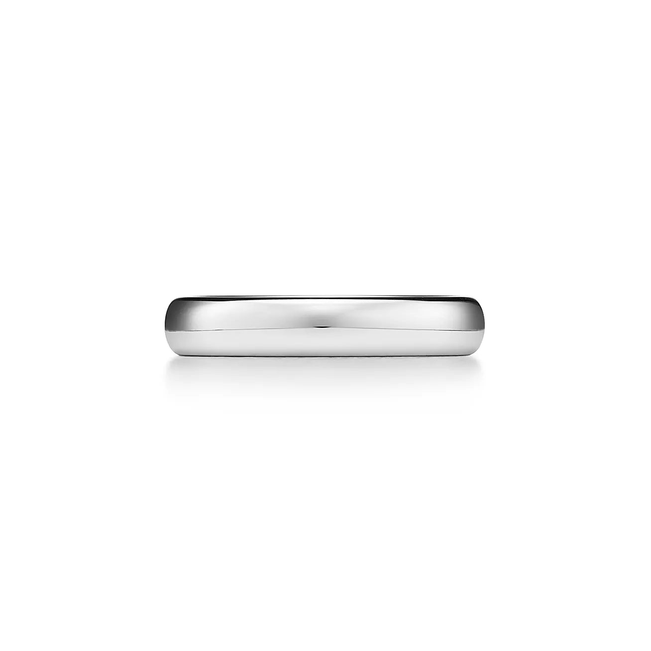 Wedding Band Ring, in Platinum 4mm wide