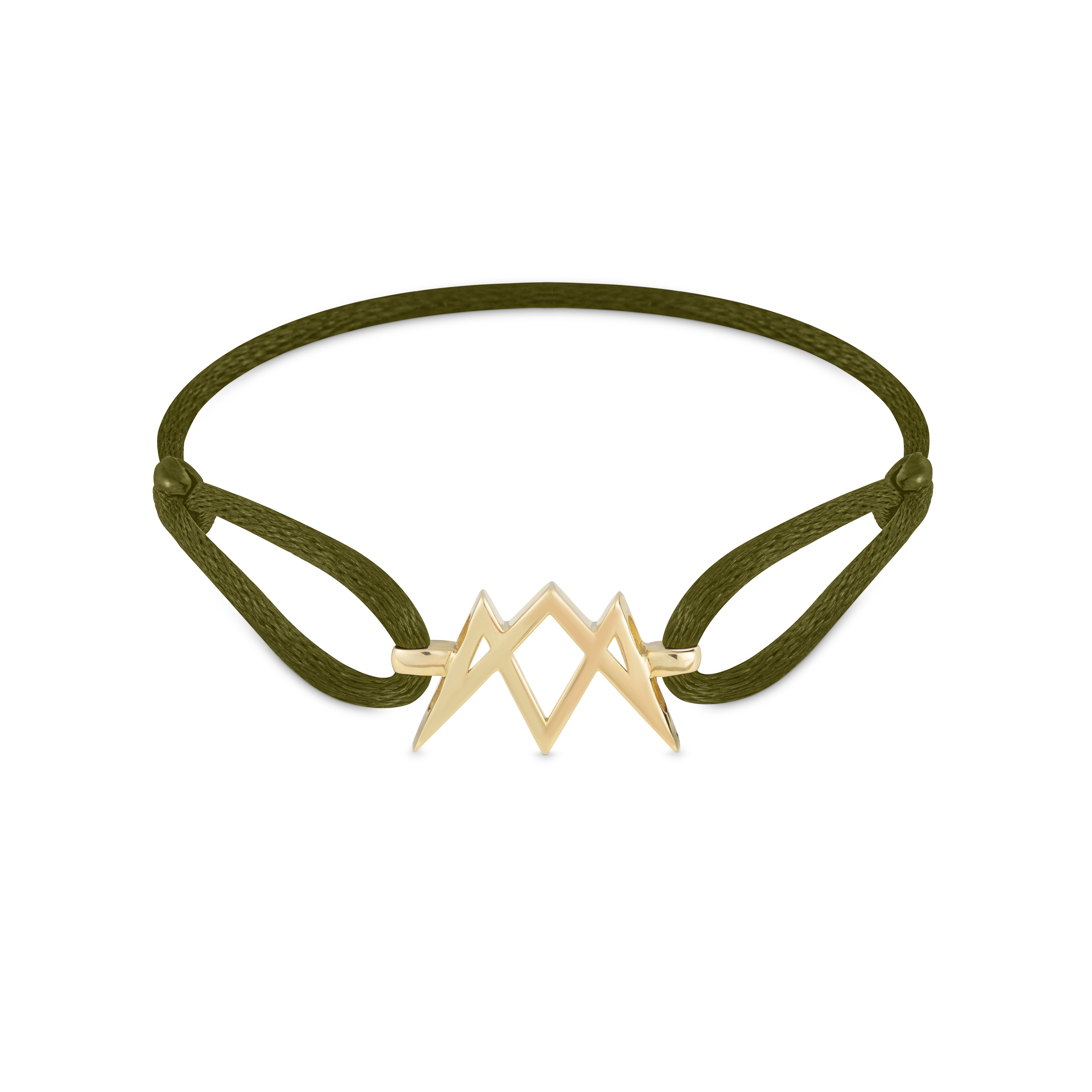 MIIKOYA M Cord Bracelet in 18k Yellow Gold