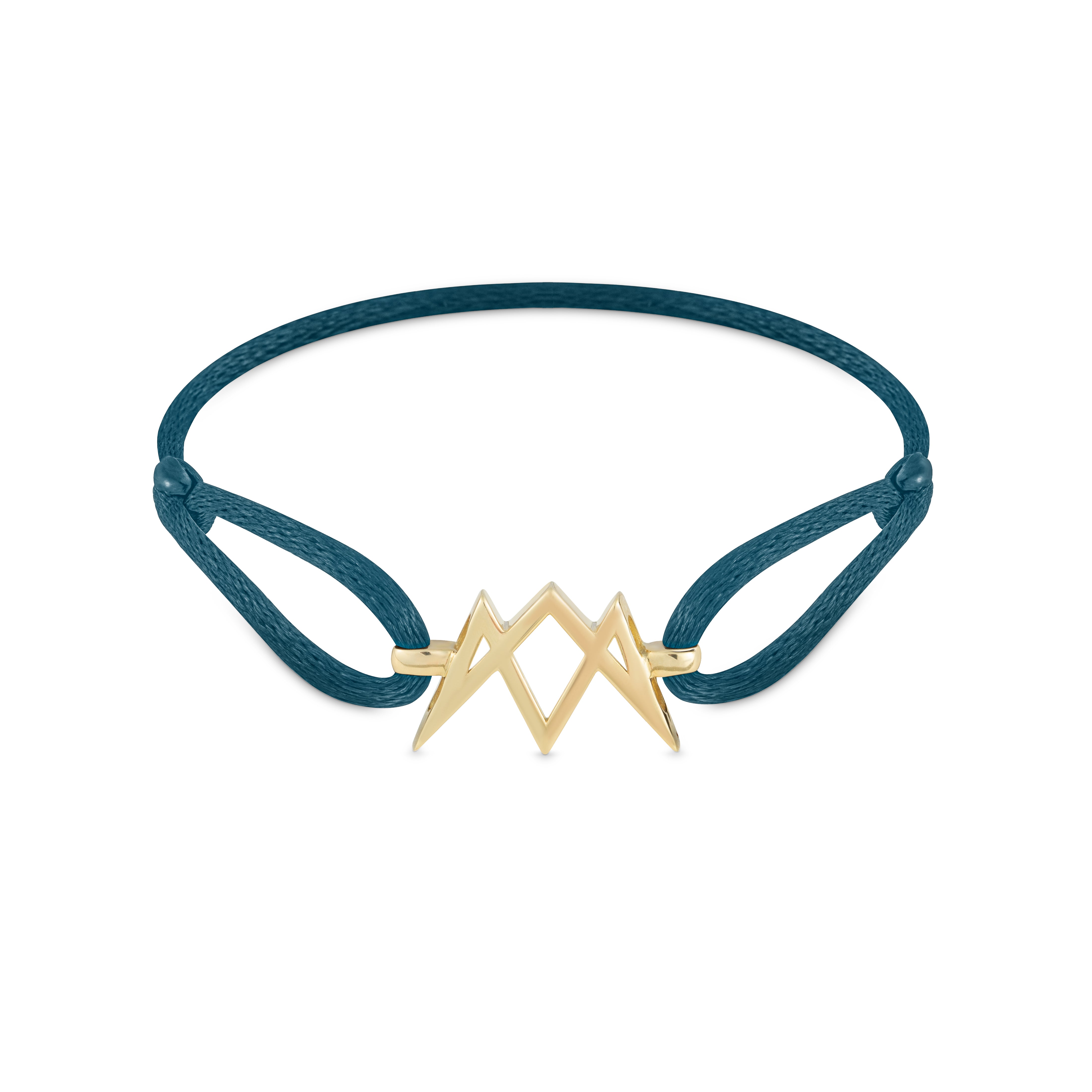 MIIKOYA M Cord Bracelet in 18k Yellow Gold