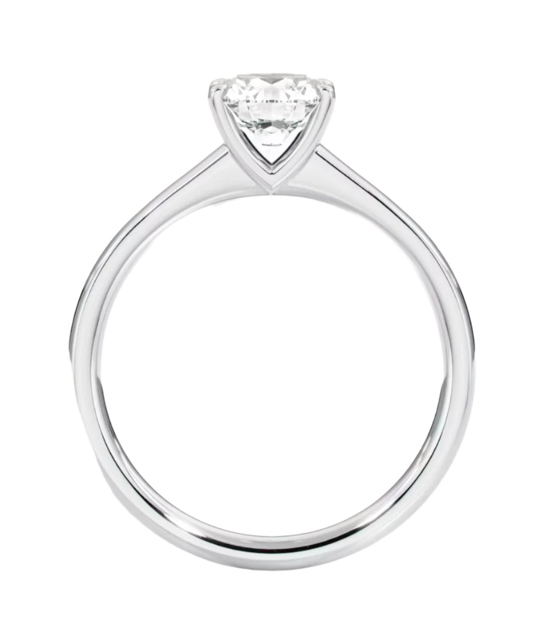 Round-cut Diamond Engagement Ring