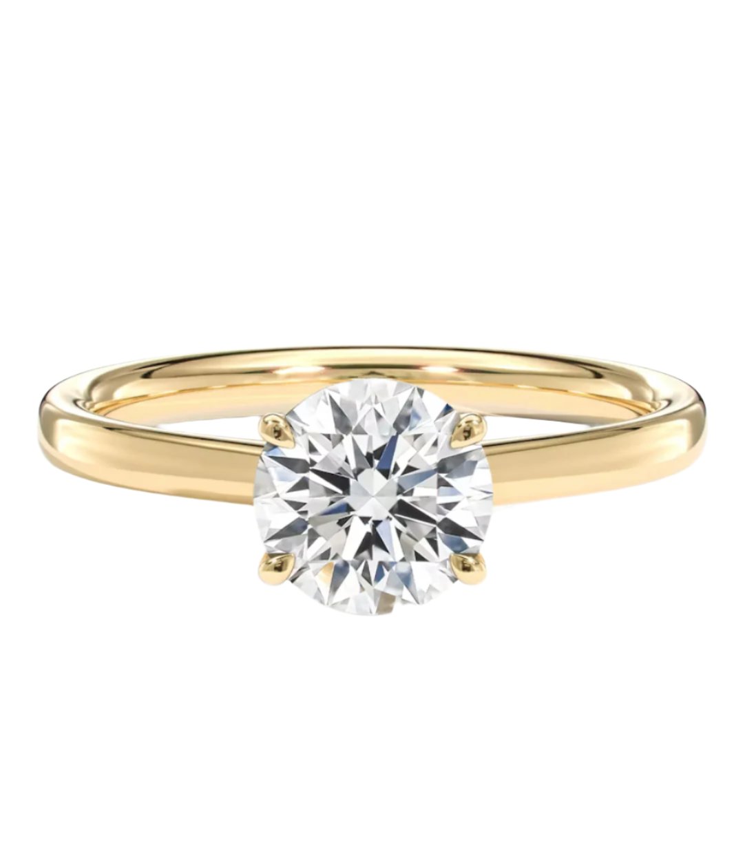 Round-cut Diamond Engagement Ring