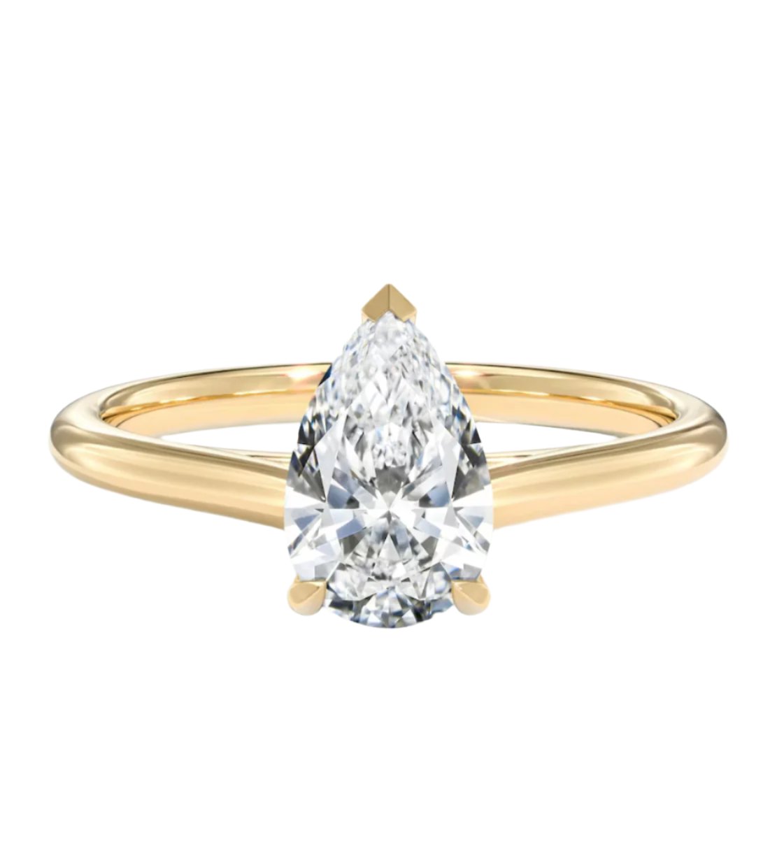 Pear-shaped Diamond Engagement Ring