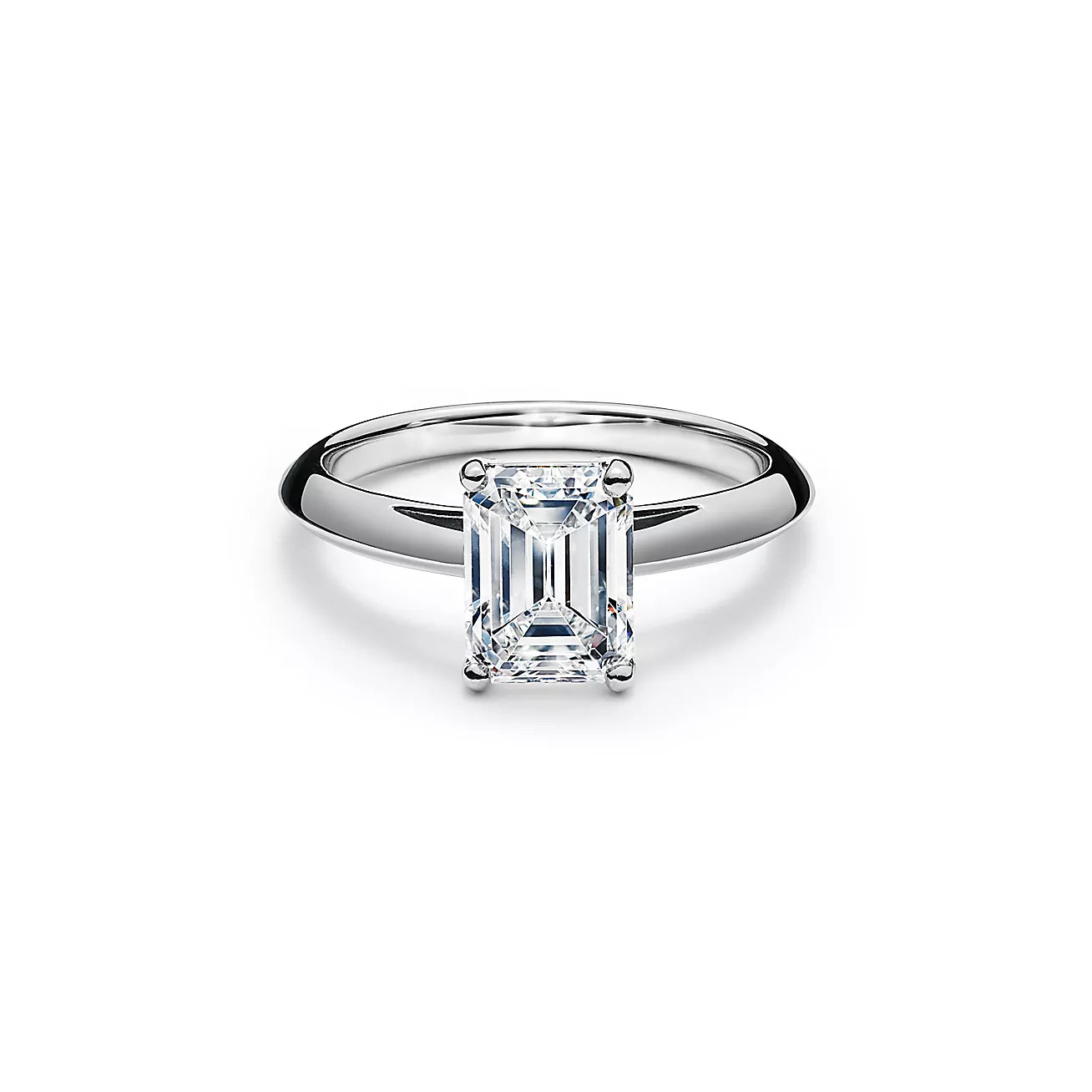 Emerald-cut Diamond Engagement Ring