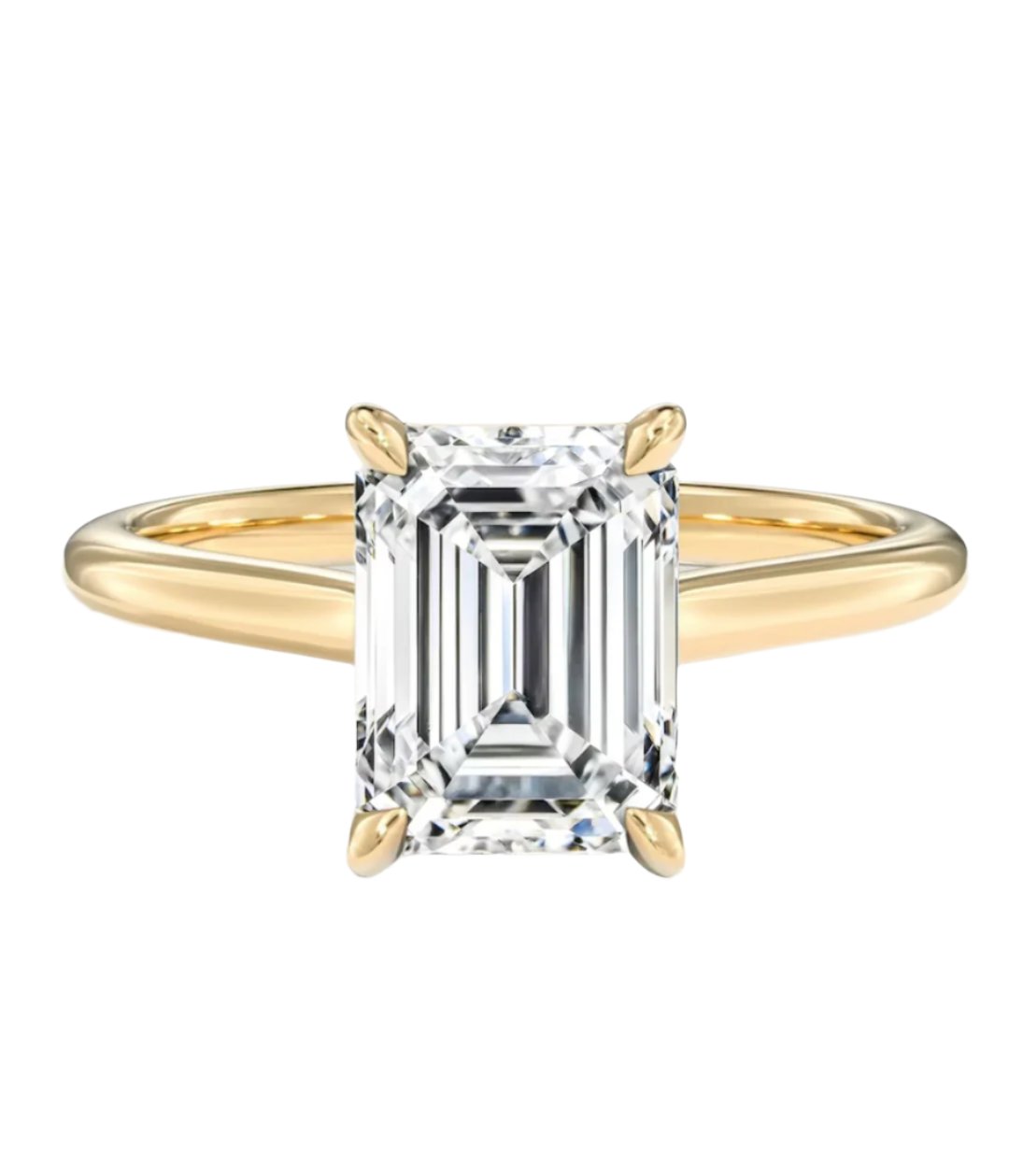 Emerald-cut Diamond Engagement Ring